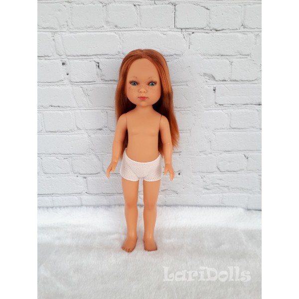 Кукла Vestida de Azul CARLOTA ( рыжик без челки с россыпью веснушек), 28 см